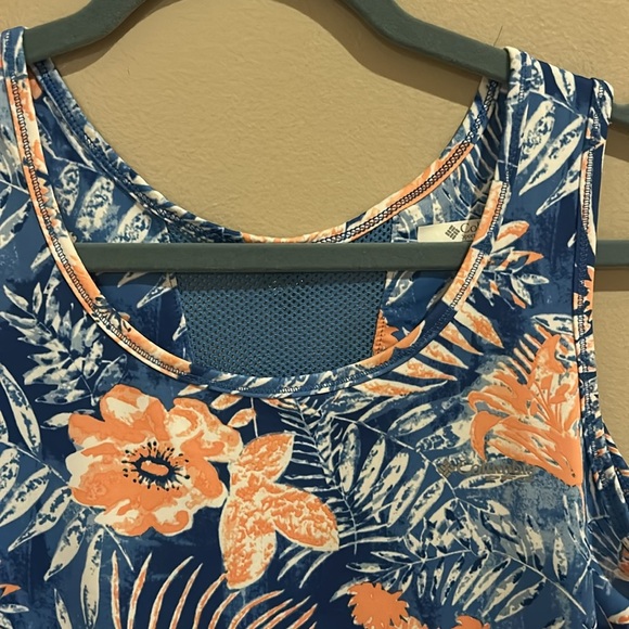 Columbia PFG Midway Bay Blue Reef Dress Wicking Size Medium - Picture 3 of 9